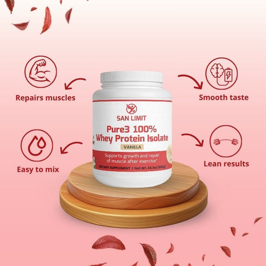 Pure3 100% Whey Protein Isolate (Vanilla)